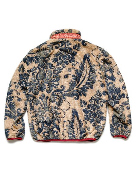 Jackets masculinos Mens Jackets 19aw Japão Kapital Autumn e Spring Fleece Vintage Zipper casual Jaqueta quente Tang Cao Chao Mulheres homens imprimidos Cashmere Coat 221128