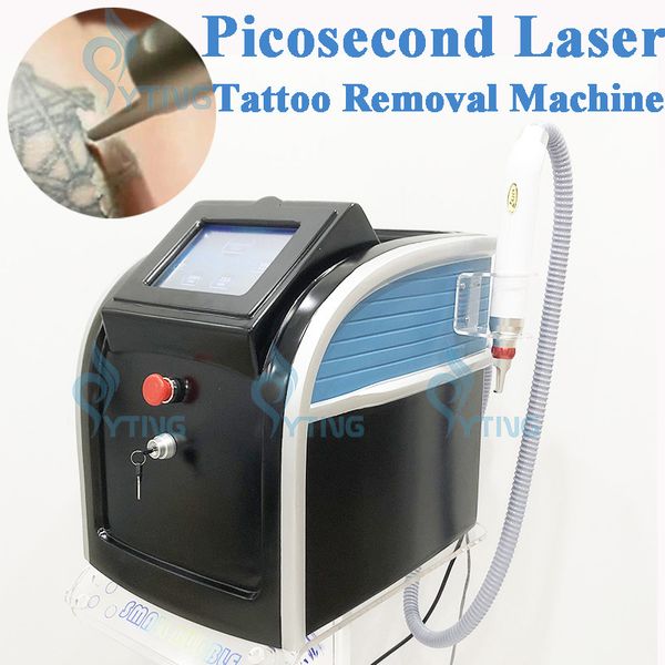Laser Picosecond Machine per la rimozione del tatuaggio Q Switch Pico Laser 1320nm 1064nm 532nm 755nm Apparecchiatura di bellezza multifunzionale Approvata CE