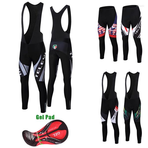 Calças de corrida masculinas Lycra bicicleta verão ciclismo BIB calças almofada de gel MTB esportes collants roupa interior ciclo masculino outono roupas de bicicleta de estrada