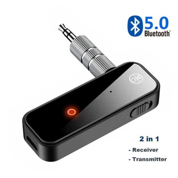 2 в 1 Беспроводной Bluetooth 5.0 Адаптер приемника 3,5 мм для автомобильного музыкального аудио Aux Adciever BT5.0 Адаптер