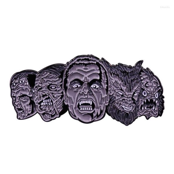 Broches The Monster Squad Poster Inspirado Broche Fantasy Horror Movie Badge Halloween Acessório Metal Pins