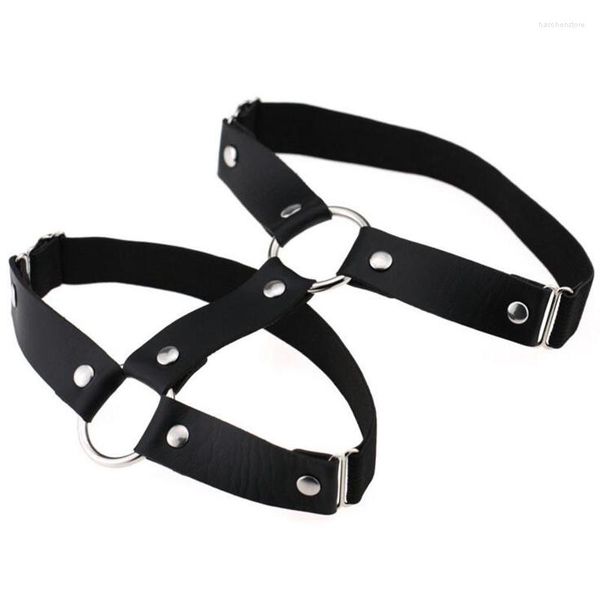 Gürtel Nachtclub Harajuku Gothic Fetisch Stretch Leder Clip Punk Harness Bein Bondage Strumpf Hosenträger Riemen Sexy Strumpfband Zubehör