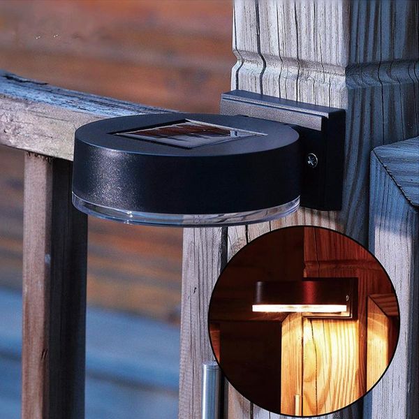 Lampade solari Solar Powered 3 LED Recinzione Luce Auto ONOFF per Grondaia Giardino Esterno Lampada Tetto