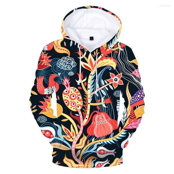 Herren Hoodies Flower 3D Sweatshirt für Damen Banana Hip Hop Style Paare Casual Fashion Übergroße Pullover