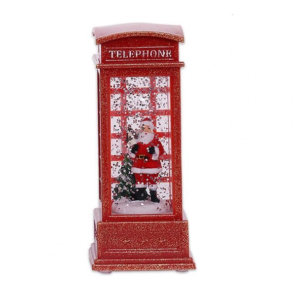 Decorazioni da giardino Ornamenti per cabine telefoniche natalizie Bellissimi ornamenti per cabine telefoniche Design dei cartoni animati Decorazioni per la tavola di Natale 221126