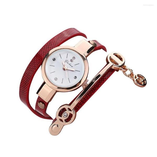 Avanadores de punho Moda Mulheres relógios Metal Strap Watch Rd Luxo qualidades de aço inoxidável