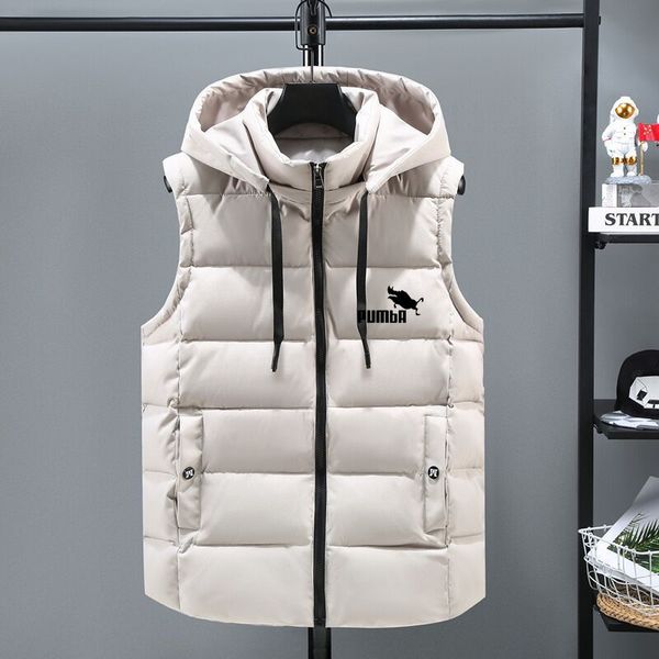 Giù da uomo Parka Gilet da uomo Cappotto invernale Gilet casual senza maniche Termico alla moda Gioventù spessa più taglia Giù cotone 221124