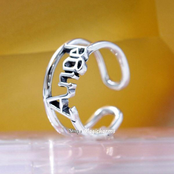 925 STERLING SLATA ME Angel Open Ring Fit