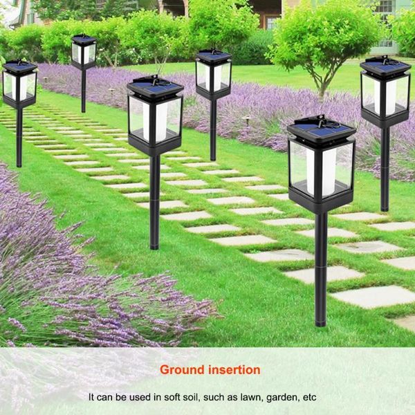 Luz solar leve à prova de água ao ar livre, lâmpadas de lâmpadas de jardim para o pátio doméstico lâmpada de iluminação decorativa