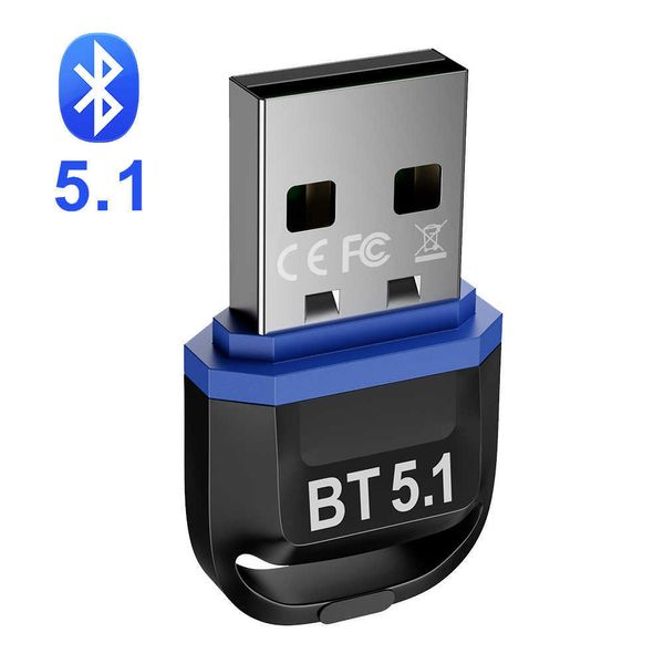 USB Bluetooth -адаптер Bluetooth Dongle 5.1 Bluetooth -приемник 5 0 Адаптер Mini USB BT передатчик 5.0 беспроводной для компьютера для ПК -компьютера