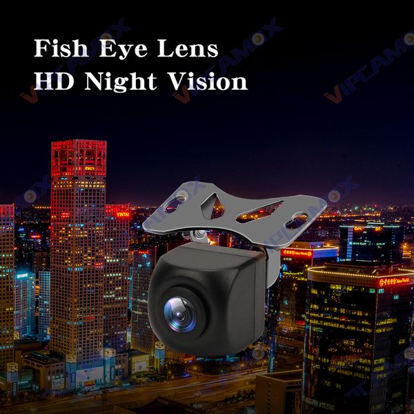 Fish Eye Lens CVBS Veículo Vista traseira Câmera Starlight Night Visão 170 Câmera de carro com linha de estacionamento para BMW para VW Passat Golf