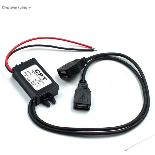 3A 12V bis 5V Dual USB Power Adapter Konverter Kabel Modul Stecker Auto Ladegerät für Ausgang