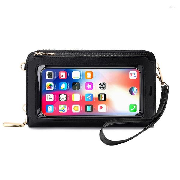 Abendtaschen Damenmode Multifunktionshandtasche Damen Armbandhandtaschen Schutz Kleine Geldbörse Umhängetasche Telefonbeutel