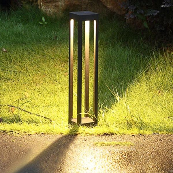Thrisdar Outdoor Garden LED Pathway Light Modern Alluminio Pilastro Cortile Villa Paesaggio Porta d'ingresso Recinzione Dissuasori