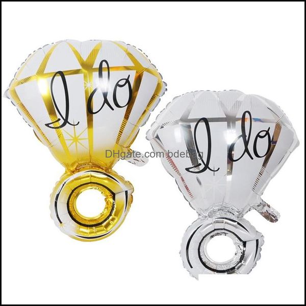 A festa de decora￧￣o de festas suprimentos de bal￵es de anivers￡rio foil de bal￣o de airballon an￩is de diamante decora￧￣o proposta de casamento atmosfera Indoo dh5ku