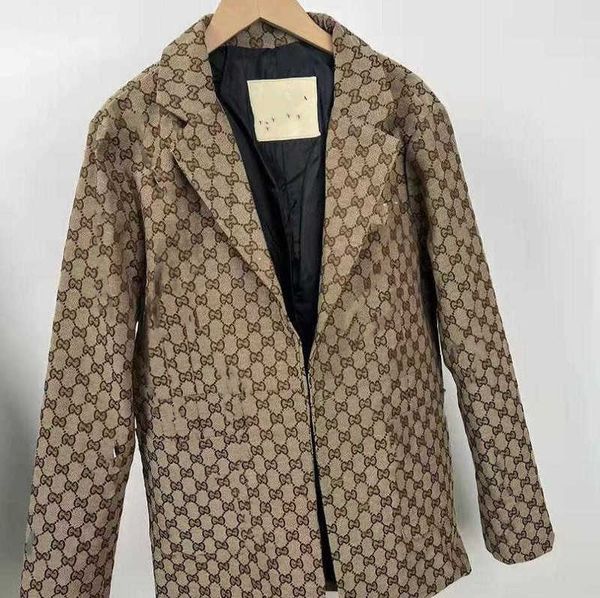 Herrenjacken Designer Herrenjacke Neue Luxus 2022GG Persönlichkeit Anzug Fit Freizeit Komfort Klassisch Plaid Britische Mode Blazer Mantel Hosen OHJ2