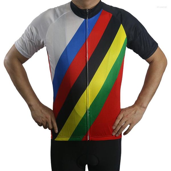 Racing Jacken Radfahren Tragen Männer Kurzarm Shirt Road Jersey MTB Fahrrad Jacke Cycliste Top Credit Sport Wind Cross Motocross Bike