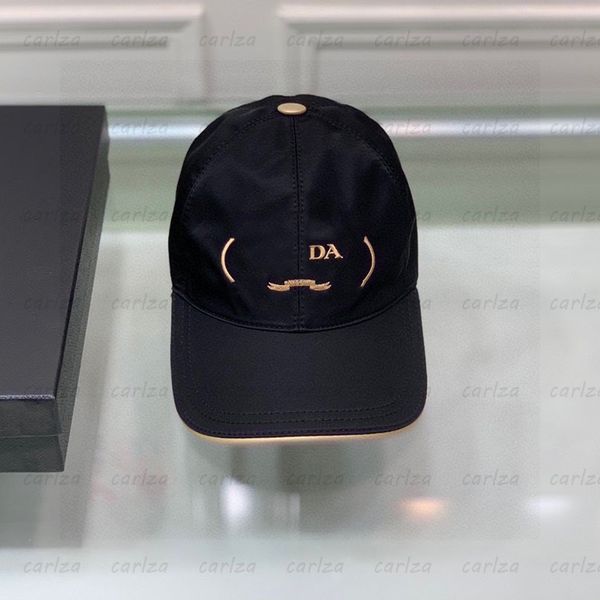 Moda Nylon Hat Designer Baseball Caps Mens equipados Casquette Luxury Gold Silk Letters Cap Women Sport P Hats Cotton dentro de 2022