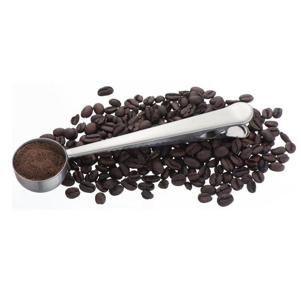 Kaşık metal kepçe klipsli paslanmaz çelik kahve ölçüm kaşıkları aşınma aşındırıcı süt tozu kaşığı dayanıklı 2 8yz b r damla del dhz0p
