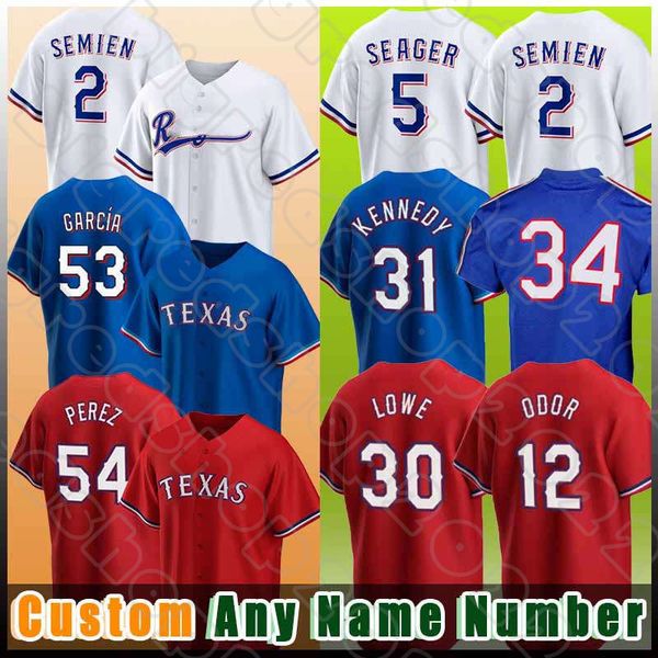 34 Nolan Ryan 2 Marcus Semien Beyzbol Formaları 54 Martin Perez 5 Corey Seager 53 Adolis Garcia Serry Rodriguez Nathaniel Lowe Mark Mathias Tyson Miller Andy Ibanez