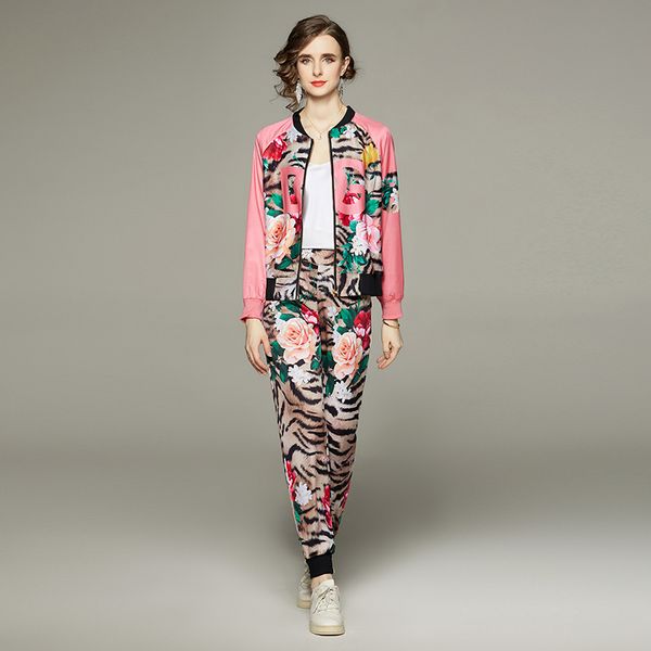 Calça de ponta da moda de ponta de gente de duas peças de duas peças 2023 Spring Autumn Lady Suits boutiqu Tops Tops Ternos de calça