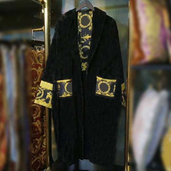 Erkek Pijama Erkek Kadın Ev Elbiseler Şal Yaka Pamuk Yumuşak Kabarık Tasarımcı Marka Lüks Vintage Bornoz Pijama Unisex Aşıklar Sabahlık dfgfdggfd