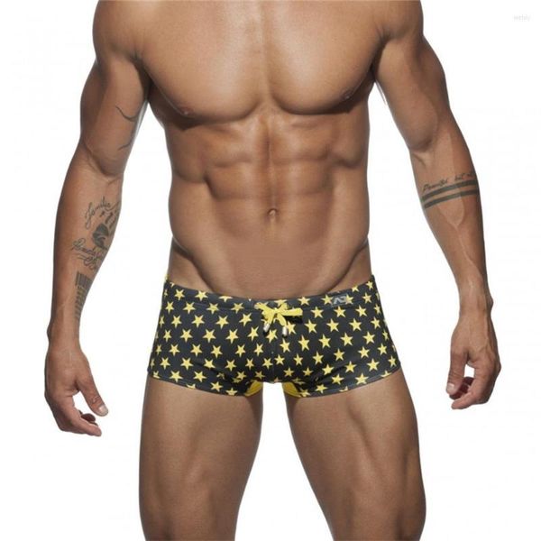 Mutande da uomo boxer a vita bassa pantaloncini da bagno sexy con imbottitura costumi da bagno beach resort arrivo costume da bagno boxer da uomo ad asciugatura rapida