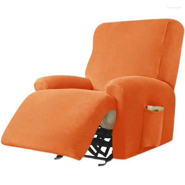 Camas de cadeira Velvet Recliner Sofá sofá para sala de estar 4pcs/lote slipcover 1/2/3/4 Tampa de assento Protetor de móveis removíveis