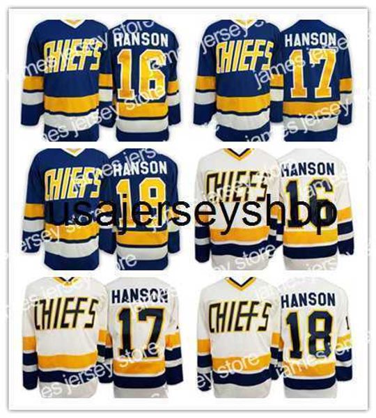 Hockey Jerseys 2016 Brothers Charlestown Slap Shot Movie CCM 16 Jack Hanson 17 Steve 18 Jeff 7 Reggie