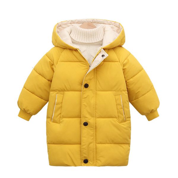 Down Palto Boys Ceket Kızlar Kış Coats Çocuk Ceketler Bebek Kalın Uzun Kat Çocuklar Sıcak Dış Giyim Kapşonlu Kapşonlu Snowsuit Palto Kıyafetleri 221128