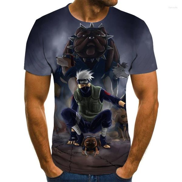 Magliette da uomo tops divertente a tema anime fumetto harajuku t-shirt modhi