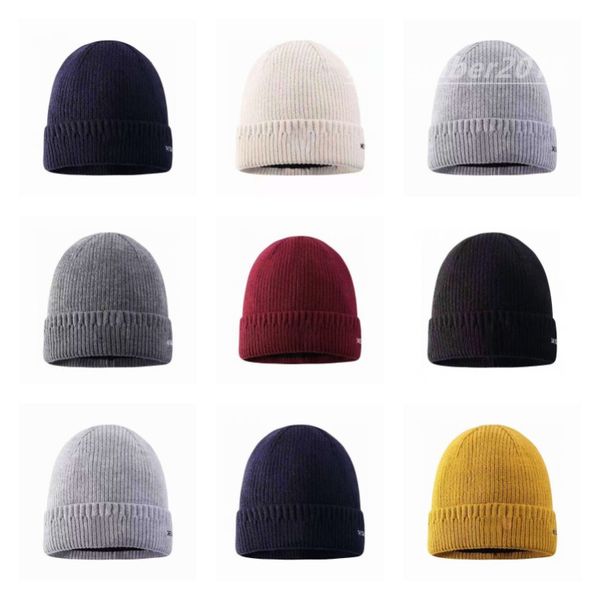 Luxury Hented Hat Brand Designer Beanie Cap Men Women Autumn Inverno Wool Caps Casual Fashion 8 Colours R5