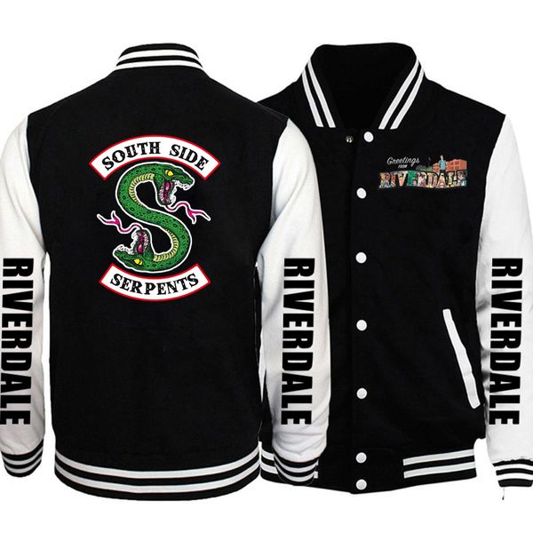 Erkek Ceketleri Riverdale /Boy Beyzbol Moda Tasarımı Slim Fit College Varsity Marka Şık Veste Homme 221129