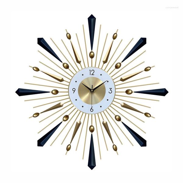 Orologi da parete Orologio grande Design moderno Metallo Meccanismo macchina silenziosa Moda minimalista nordica Saat Decorazioni per la casa per camera da letto