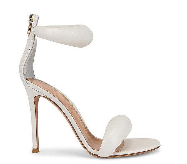 Luxus Designer Marke Frauen Pop Sandale High Heels Kleid Pumps Hochzeit Schuhe Bijoux Ferse echte Ledersandalen mit Originalbox 35-43