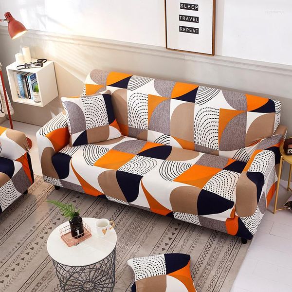 Stuhlhussen Stretch Plaid Couch Bedrucktes Sofa für 1/2/3/4 Sitzer rutschfeste Möbelschutz Wohnzimmer Kostenloses Schiff