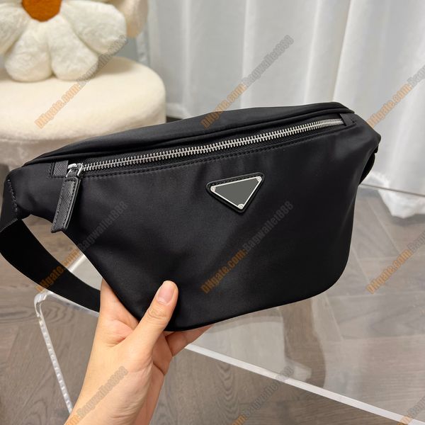 Designers Bolsas de cintura de luxo Mulheres Cross Body Bolsa Famosa marca Bumbag Men Bolsa de peito Bolsa de nylon preto Fanny Pack Cartle Letter Zipper Fashion Bolsa Bolsa Borsa