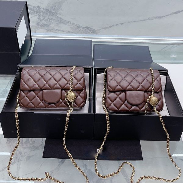 CC Bags Luxury Brand Beals Bags Womens Classic Mini Mood Clap Mags с золотым раздавливым металлом; Мателассе цепь поперечного плеча на плечо c