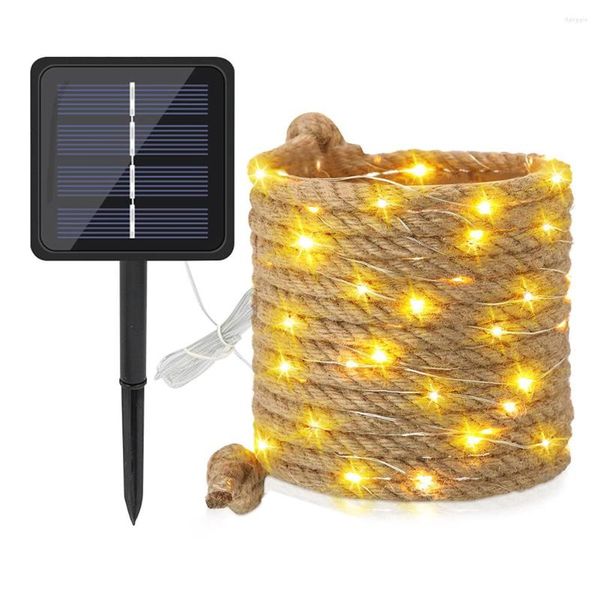 Cordas 5M 10M Solar LED Corda Luz Tubo Fada String Ao Ar Livre Guirlanda de Natal para Festa Varanda Decoração de Árvore