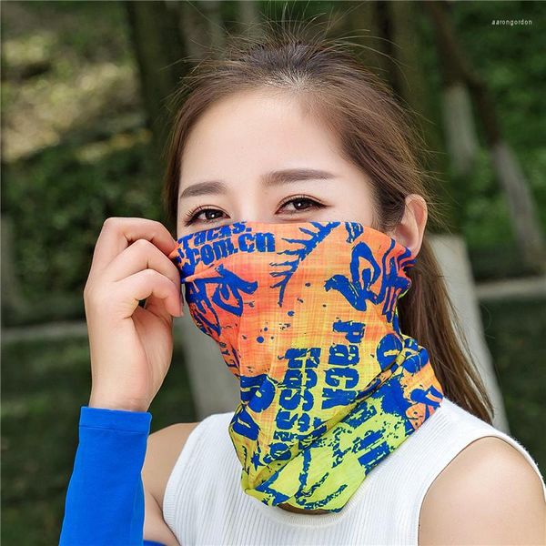 Bandanas Magic Stirnband Sport Seamless Face Handtuch Outdoor Fischerei Sonnenschutzmittel Bandana Fahrrad atmungsaktives schnell trocknendem Schal Optionales Farben