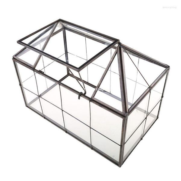 Schmuckbeutel Glas Geometrische DIY Terrarium House -Formbehälter für Innengartendekor Dropship