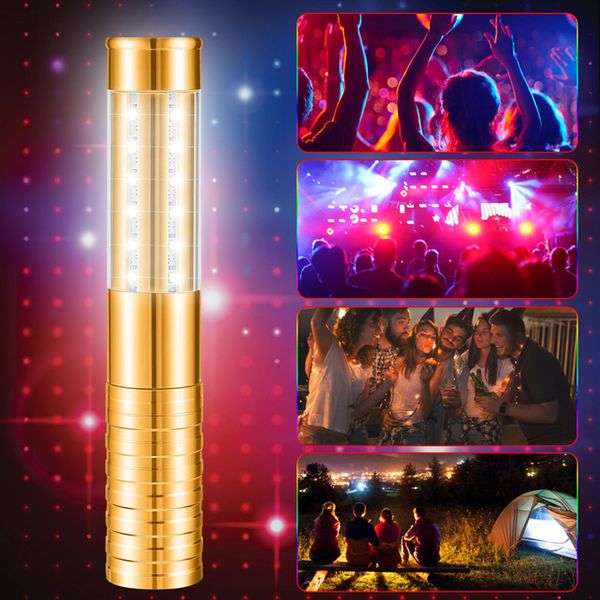 LED Strobe Baton Işık Şarj Edilebilir Şampanya Şarap Şişesi KTV Bar Parti Konser Etkinlikleri Dekorasyon Için El Sopa