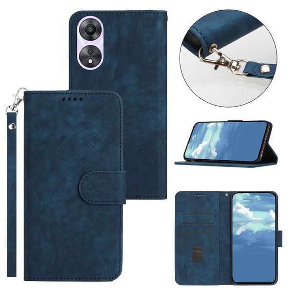 Ledertaschen für OPPO A17 A57 A57S A96 A76 A36 Find X5 A54 A74 A94 F21 Pro Reno 8 Pro 5G 4G Brieftasche Handyhülle Streifendesign