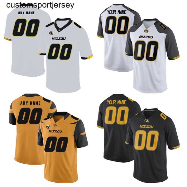 Personalizado Missouri Tigers Camisas de futebol Abraham Cook Horn Lock Macon Butts Coleman Ford George Jr.