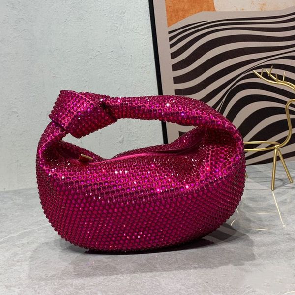 Retro artesanal diamantes quentes sacos de noite mulheres designer bolsas moda grande capacidade senhoras novas garras luxo