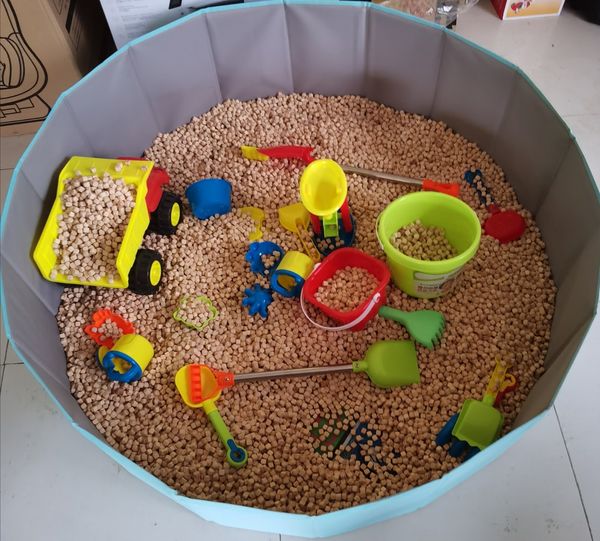 Песчаная игра в воду Fun Hinoki Wooden Bead Kids играют в песок Японская игрушка из кипариса 10 мм 221129