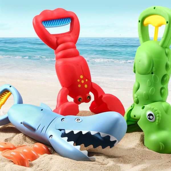 Gioco con la sabbia Divertimento con l'acqua Bambini carini Beach Maker Clip Lobster Grabber Claw Gioco Grande novità Regalo Kids Funny Joke Toys Tool 221129