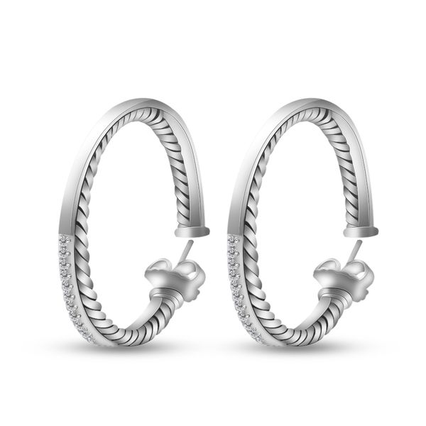 Orecchini a bottone da donna di nuovo design Gioielli in argento massiccio 925 Orecchini con pavé di diamanti XL Ringraziamento Natale Regali per la festa della mamma