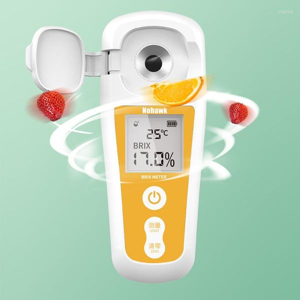 Álcool Auto Álcool Digital Detector de açúcar de frutas Instrumento Brix Refratometer portátil