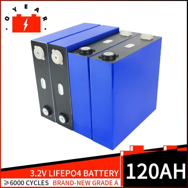 120AH LIFEPO4 Battery12V grau A Fosfato de lítio Fosfato PACK DIY 12V 24V 48V para motocicleta PV RV Células inversores solares